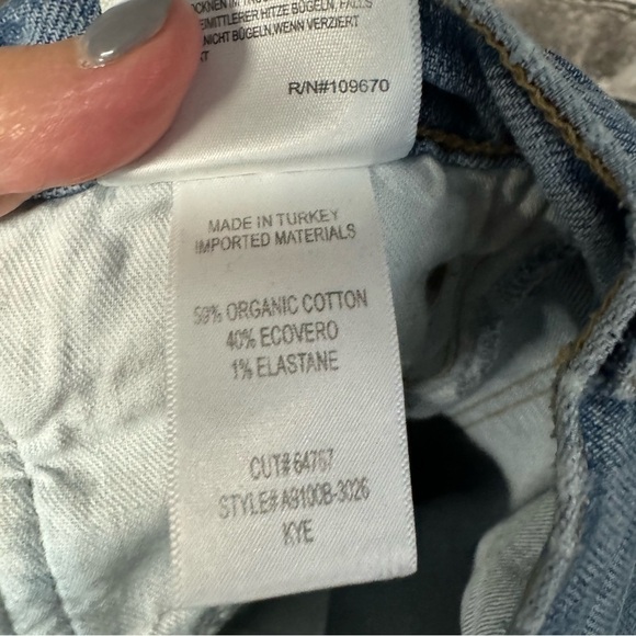 Agolde 90'S PINCH WAIST HIGH RISE STRAIGHT jeans IN NAVIGATE - Picture 11 of 11